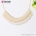 42667- Xuping Beaded White Pearl Jewelry collar de borla de diseño